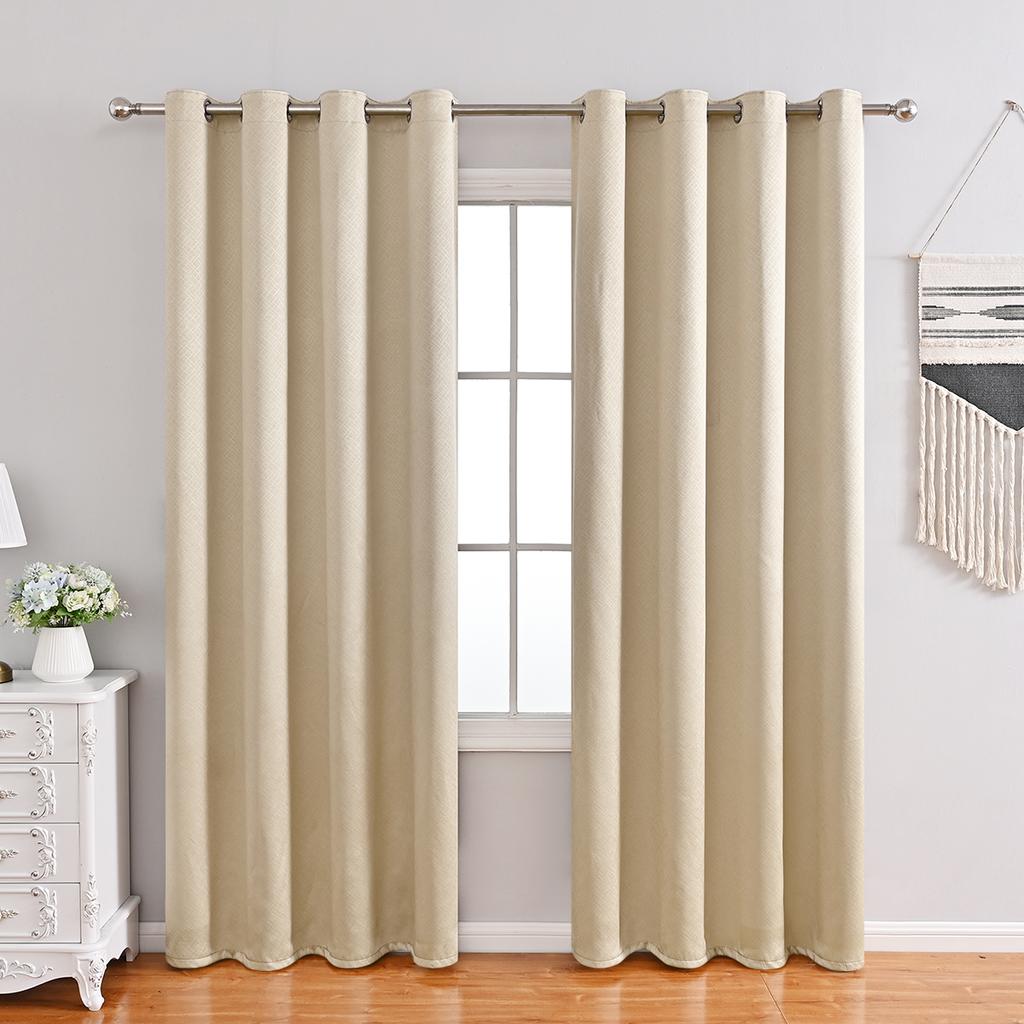 1 piece Minimalist and Energy-efficie window trea living space decortmentnt Prague Blackout Curtains for Bedroom and Living Room