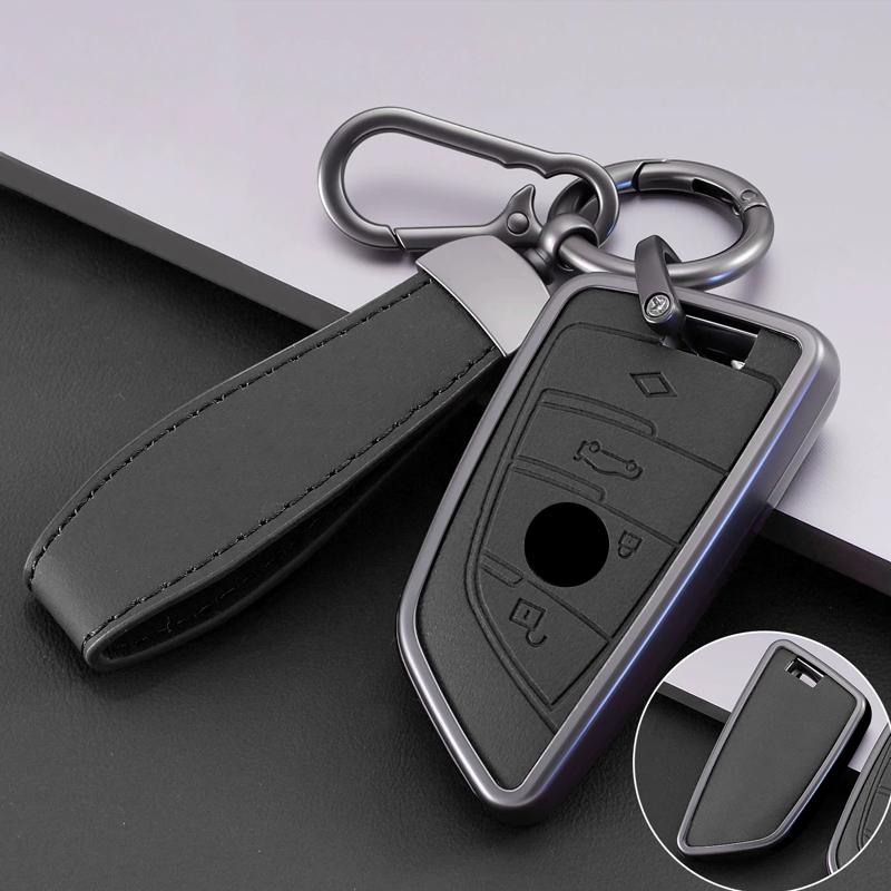 Styling Mouldings Alloy Style Car Key Case Cover Shell For Bmw F20 G20 G30 X1 X3 X4 X5 G05 X6 X7 G11 F15 F16 G01 G02 F48 Accesso