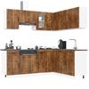 11 Piece Kitchen Cabinet Set Lucca Smoked Oak Wood Based Material