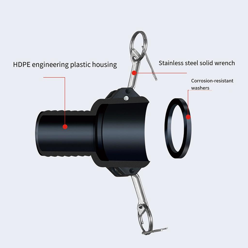 Cam Lock Hose Fittings C Type Quick Connectors Tank Drain Adapter Camlock Coupling Plastic Fitting Adapter Enduring