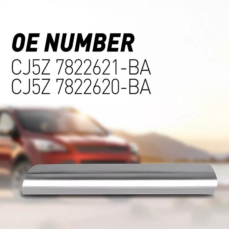 1Pair Front Inner Door Handle Grab Trim Cover Chroem Molding For Ford Escape 2013- CJ5Z-7822620-BA CJ5Z-7822621-BA