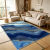Luxury Blue Gold Marble Living Room Sofa Rug Decoration Bedroom Washable Soft Fluffy Floor Mats Kitchen Non-slip Large Carpet