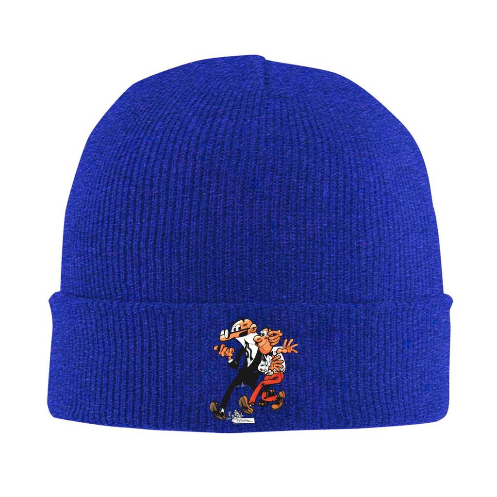 Mort  Phil Mortadelo y Filemón  Beanie Hats  Bonnet Hats Men Women Hip Hop Gym Skullies Beanies Spring Printed Warm Caps