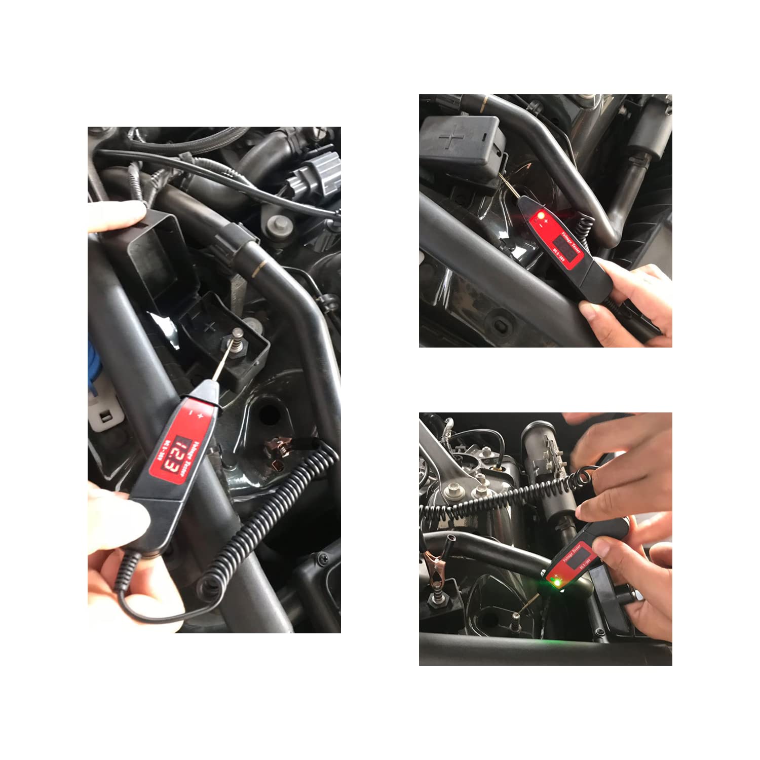 Двухполюсная автомобильная лампа для проверки напряжения 3-36 В постоянного тока — фото 6