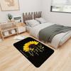 Sunflower Quote Inspirational Doormat, Non-Slip Rectangle Floor Mat for Entrance,  Polyester Welcome Mat for Home Decor