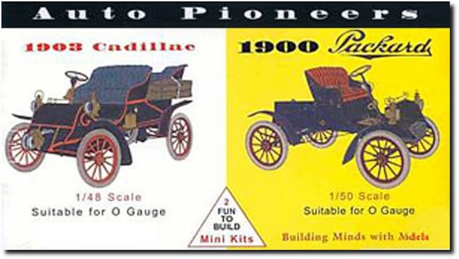 

Platz Glenco Model Classic Car Set 1 1903 Cadillac 1900 Packard Plastic Model GM03605 1/48 & 1/50 (Car)