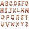 50pc 16 Inch Red Rose Gold Silver Foil Letter Alphabet Balloons Wedding Happy Birthday Party Decoration Kids Baby Shower Supplies KTY