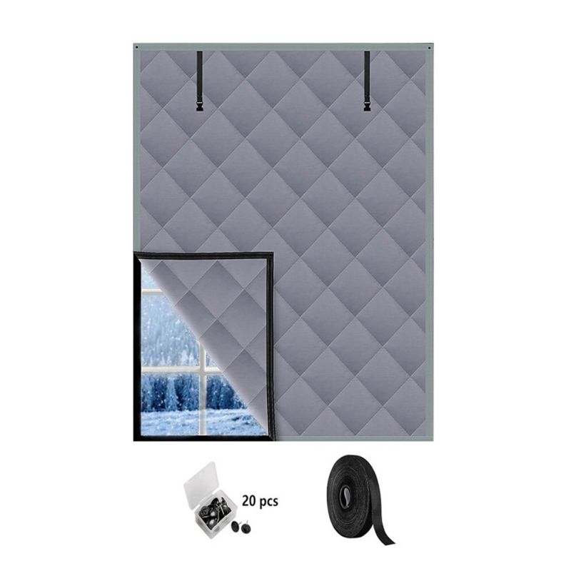 Winter Insulated Window Cover Thickened Curtains Keep Home Warm