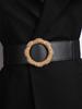 Women Elastic Waist Belt Wide Waistband Adjustable Waist Strap