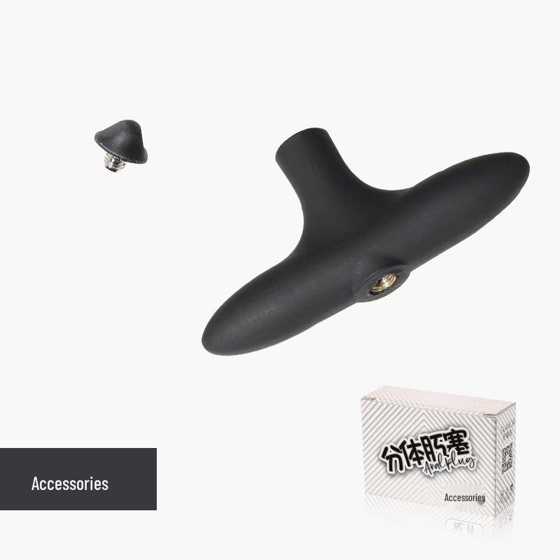Samantha Silicone Detachable Split Butt Plug with Pull Beads for Adult Self-Stimulation and Shared Use