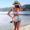 Ženy Bikiny Sexy plavky s vysokým pasem Plážové plavky Dámské letní plavky