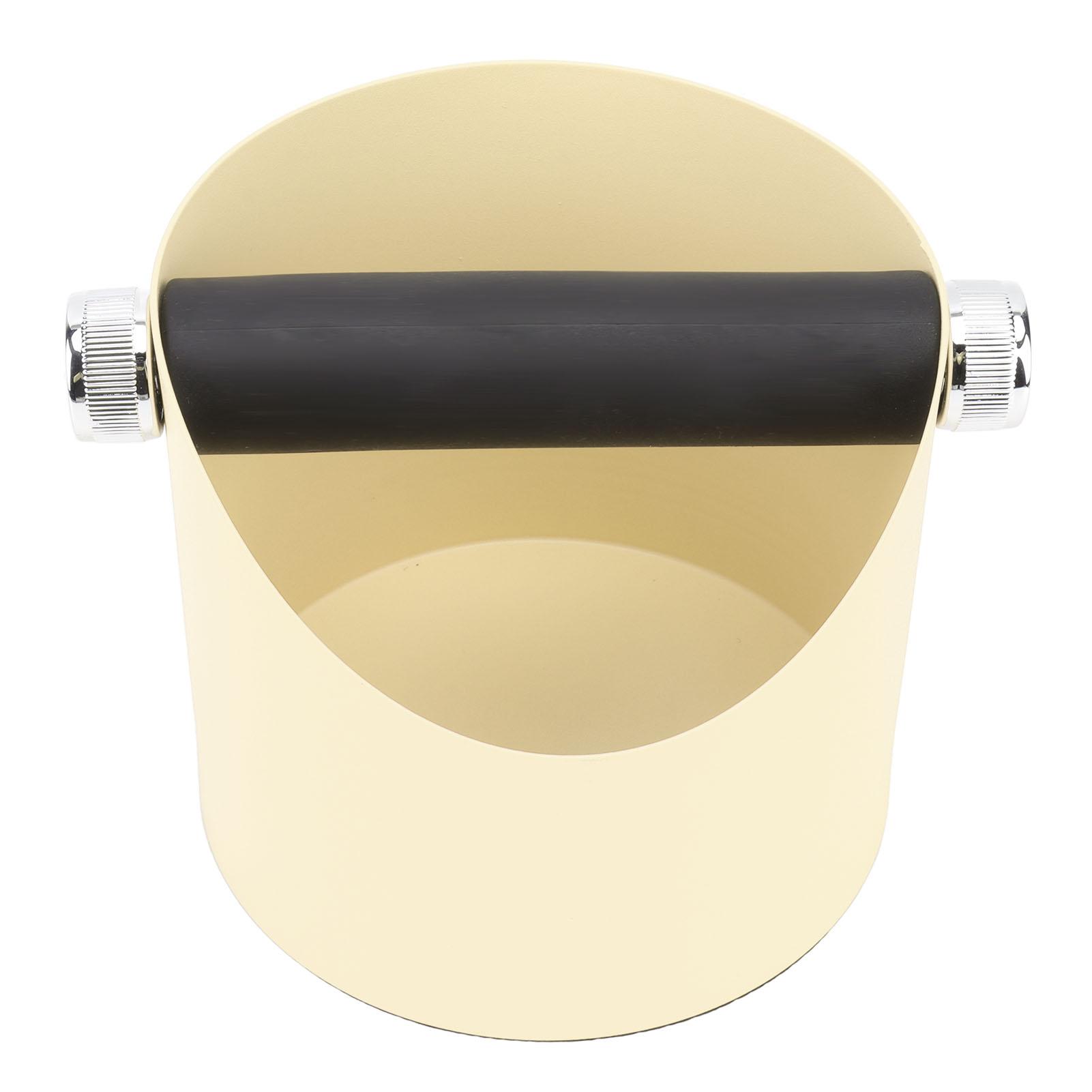 Coffee Knocking Slag Bucket Home Small Anti Slip Coffee Machine Grounds Box Powder Slag Recycling Bucket Yellow giallo