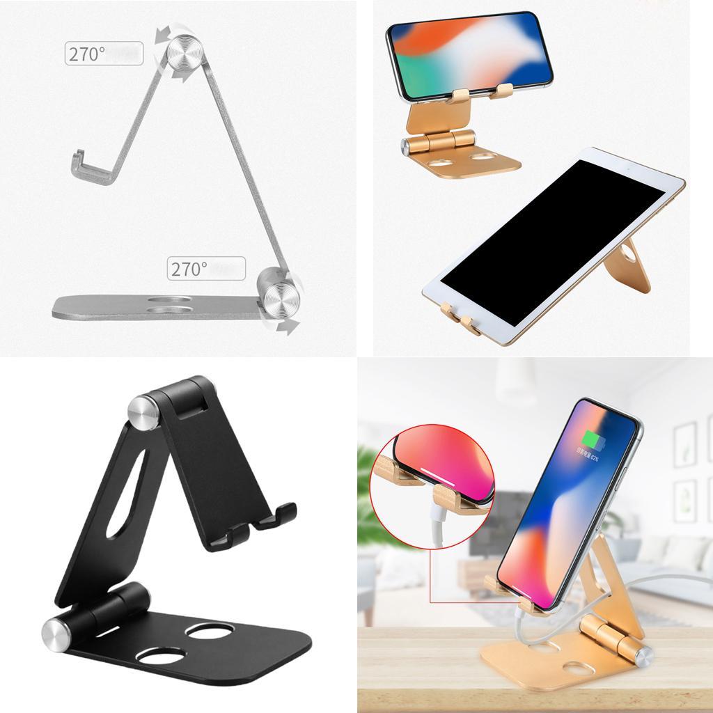 Aluminum Alloy Smartphone Holder , Tablet Black
