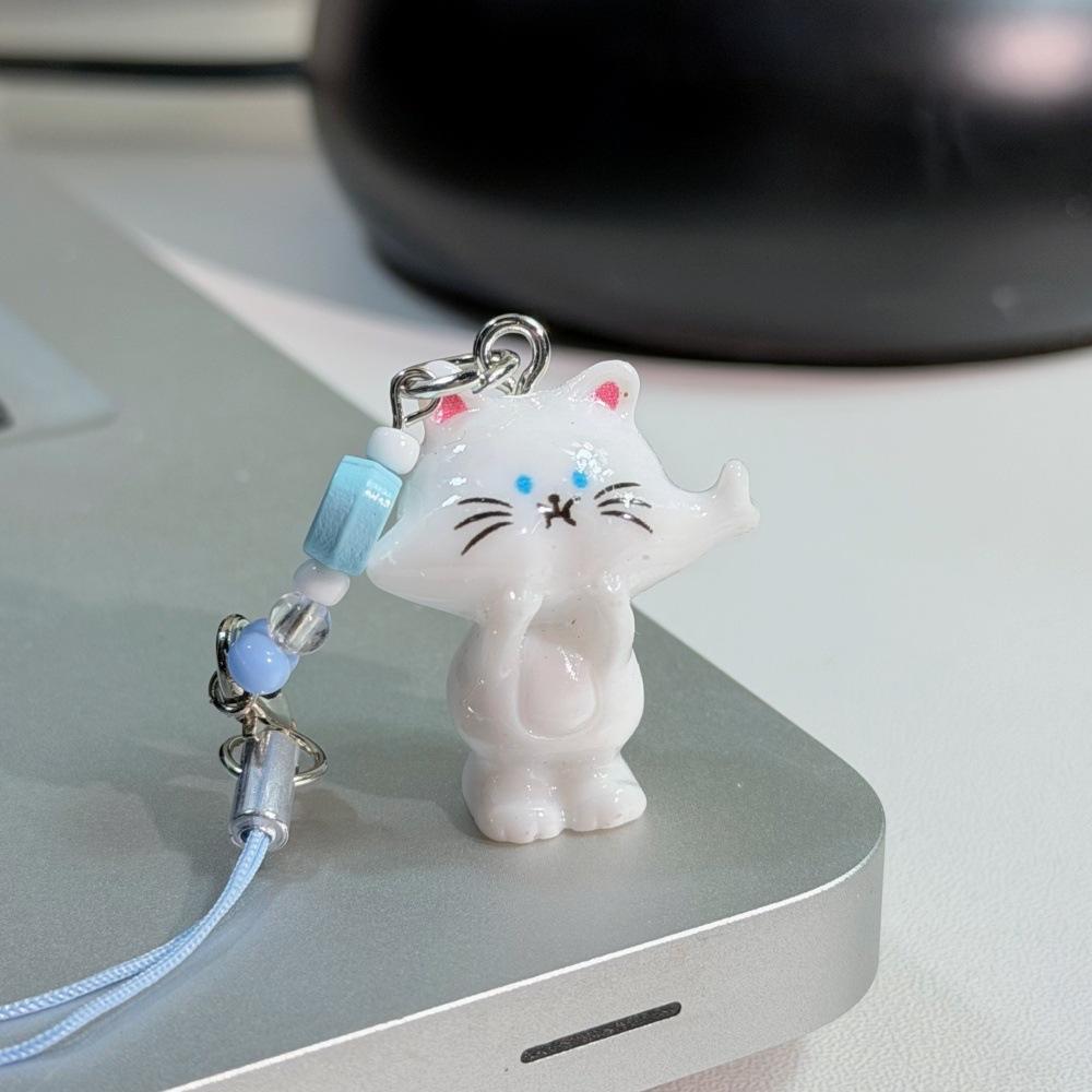 Cat Cat Fish Key Ring Color Three-dimensional Bell Pendant Original Cute Girlfriends Couple Gift Bag Accessories