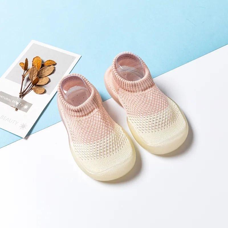 Newborn Baby Shoes Breathable Mesh Kid First Walkers Indoor Socks shoes Toddler Boy Crib Anti-slip Floor Infant Girls Sock 0-4Y