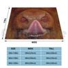 The Smile Collection-Cow Pulling Tongues Blanket Fashion Custom Smile Cow Lick Big Nose Nose Colourful
