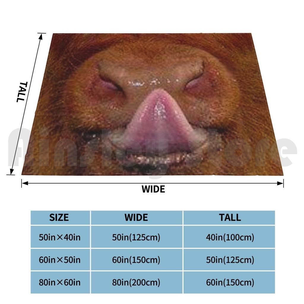 The Smile Collection-Cow Pulling Tongues Blanket Fashion Custom Smile Cow Lick Big Nose Nose Colourful