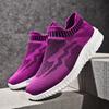 Fashion Pink New Slip on Shoes with Breathable Mesh for Lazy People Comfortable Non Slip Soles Lightweight Travel Shoes for Women 43