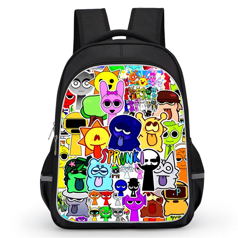 Rhythm Box Sprunki Hra Anime Batoh Studentský Školní Taška Počítačová Taška
