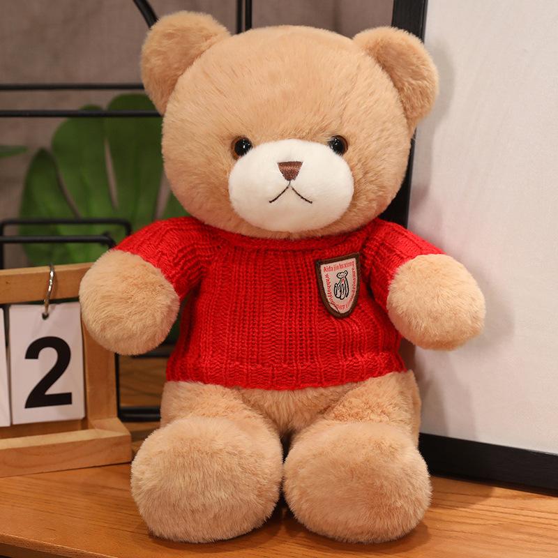 New Teddy Bear Doll Plush Toy Sweater Bear Doll Doll Bear Gifts for Girlfriend's Birthday Gifts