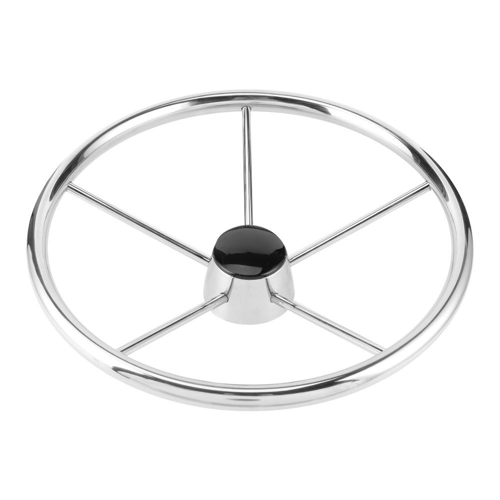15 1 2in 5 Spoke 10 Degree Steering Wheel Stainless Steel Marine Boat Accessories