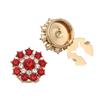 Sophisticated Dress Cuff Links Sparkling Multi Tone Glass Design Comfortable Daily Wear Solution