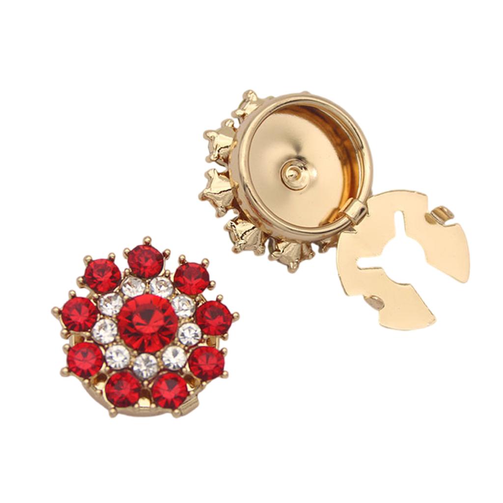 Sophisticated Dress Cuff Links Sparkling Multi Tone Glass Design Comfortable Daily Wear Solution
