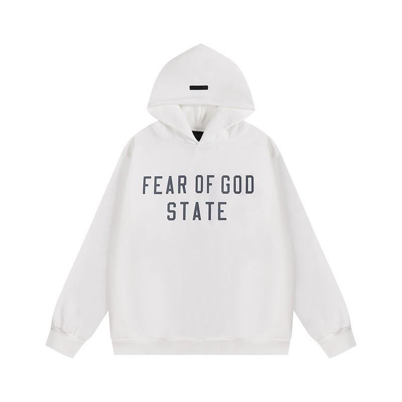 Essentials Fleece Hoodie Sweatshirt Pants Set Men Women Loose Fit Winter High Street Casual Wear