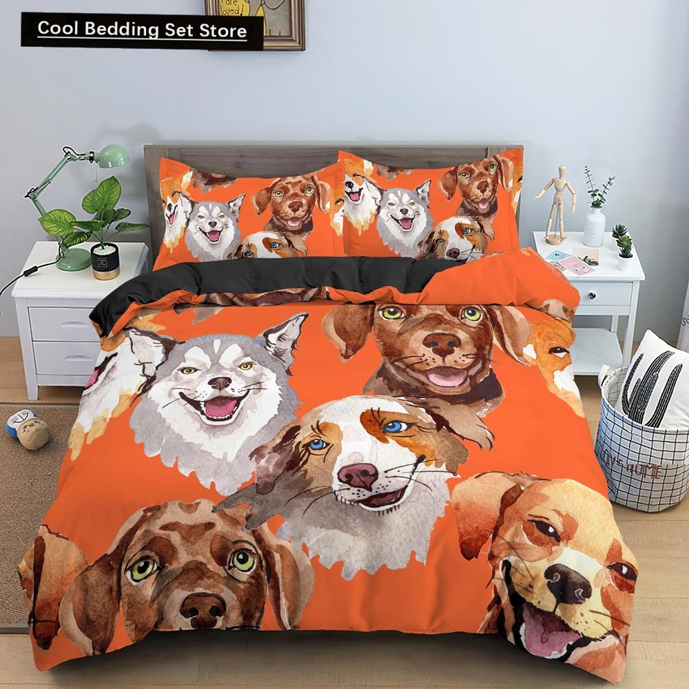 Comforter Cartoon Animals King Queen Lion Giraffe Crocodile Bedding Set For Kids Boys Wildlife 2/3Pcs Polyester