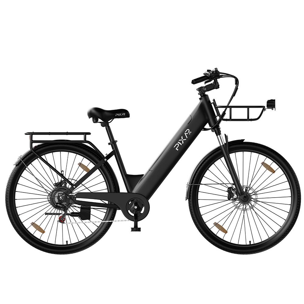 Elektrofahrrad Pixar C1 Pro 27,5  Reifen 250W Motor Langstrecken-Elektrofahrrad Höchstgeschwindigkeit 25 km/h Hydraulische Scheibenbremsen 7 Gänge 36V 18Ah Maximale Zuladung 150 kg schwarz
