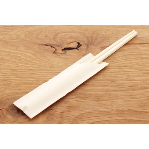 Daikoku Kogyo Chopstick Wraps, Natural, Approx. 3.5 x 13.5 cm, Unbleached, Plain, 6155, Pack of 500