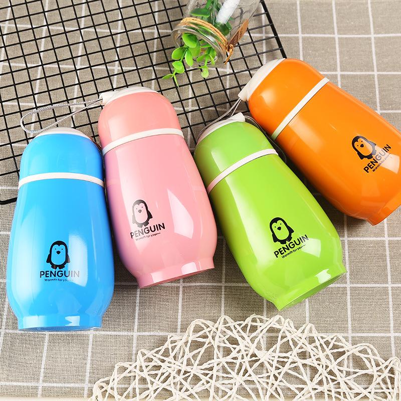 Creative Candy-colored Penguin Cup - Cartoon Children's Stainless Steel Insulated Cup As A Gift for Keeping Drinks Warm