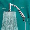 High Pressure Rainfall Shower Head Large Stainless Steel Curved Shower Extension Square Shower Head Extension