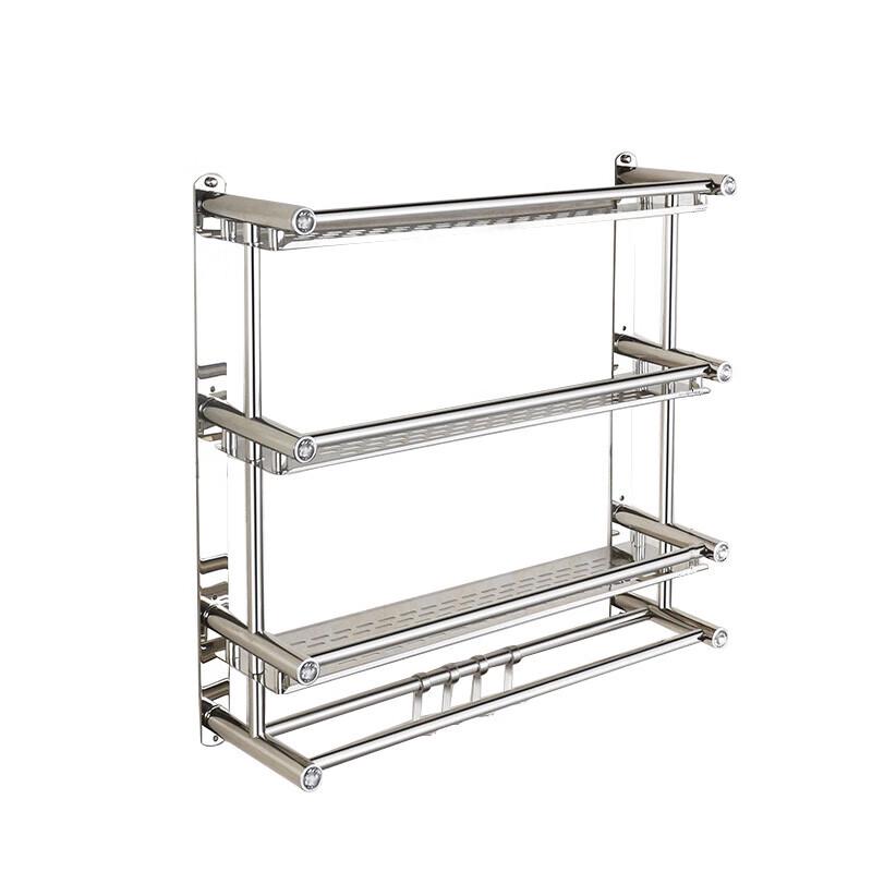Chuke No-Drill Stainless Steel 3-Tier Bathroom Shelf