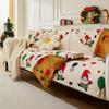 Winter Slipcover Father Christmas Funda Sofa Mats  Living Home Non-slip Sofa Cushion Couch Sofa Covers