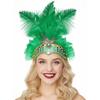 Exquisite Sequin Feather Headband Vintage Masquerade Hair Band  Dance Show