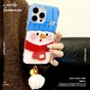 Big Face Snowman Large Hole Shell Suitable for Apple 16promax Mobile Phone Case IPhone 15 Protective Case