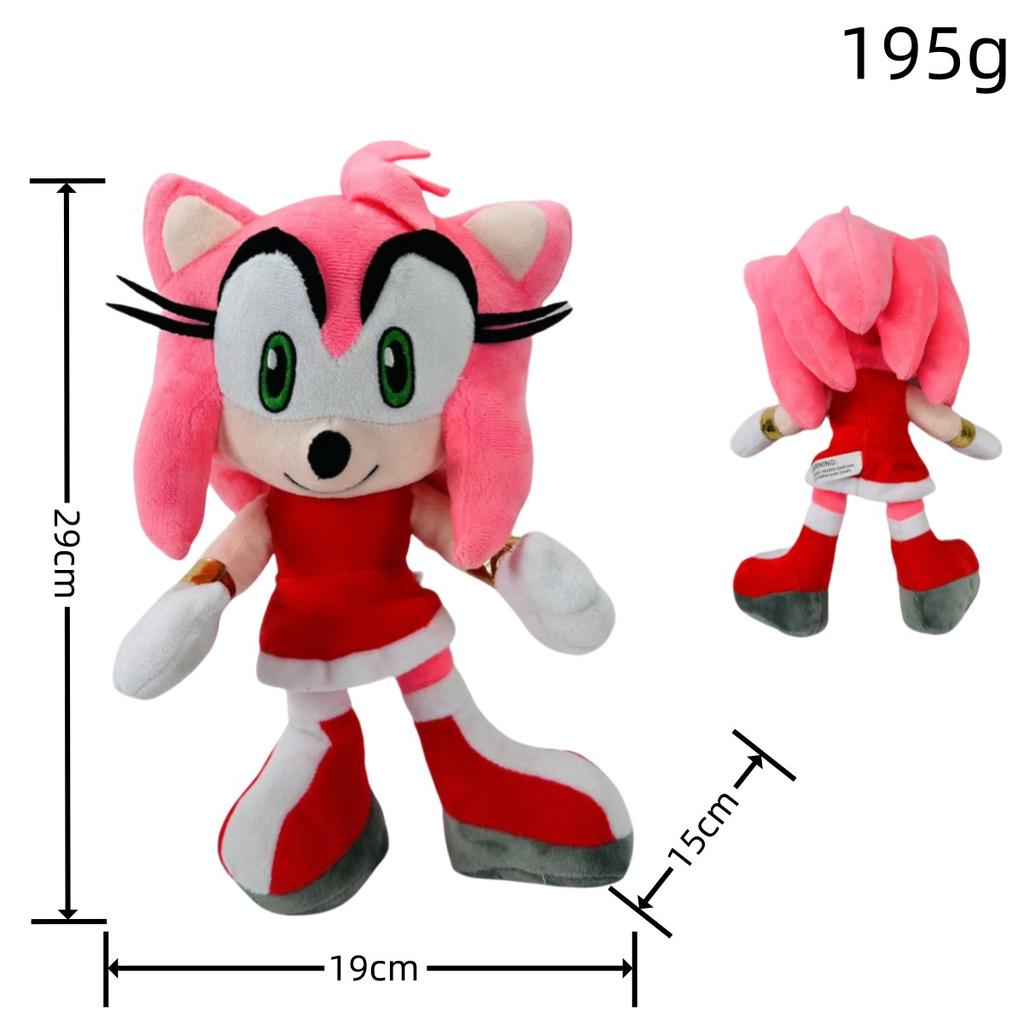 - New Machine Metal Sonic Plush Toy Doll children's toy doll 30cm soft plush toy high quality with knuckles and birthday Gift