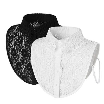 Lace Fake Collar Detachable Lapel Half Shirt New Fashion False Collar  Women Girls