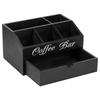 Coffee Bar Organizer with Drawer Wood Coffee Bar Accessories Organizer Coffee Station Organizer Versatile Coffee Pods Holder New