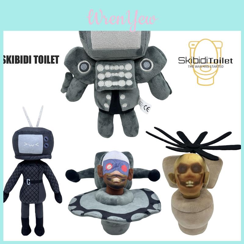 Adorable Skibidi Toilet Plush Toy Short Hair For Extra Cuddliness Various Colors Available