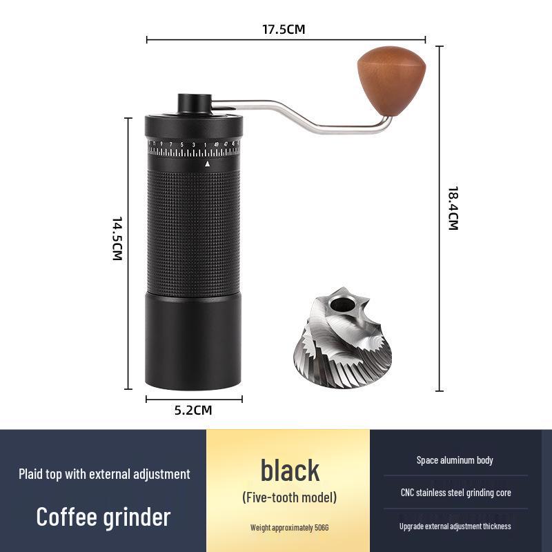 Manual Hand-Crank Coffee Bean Grinder