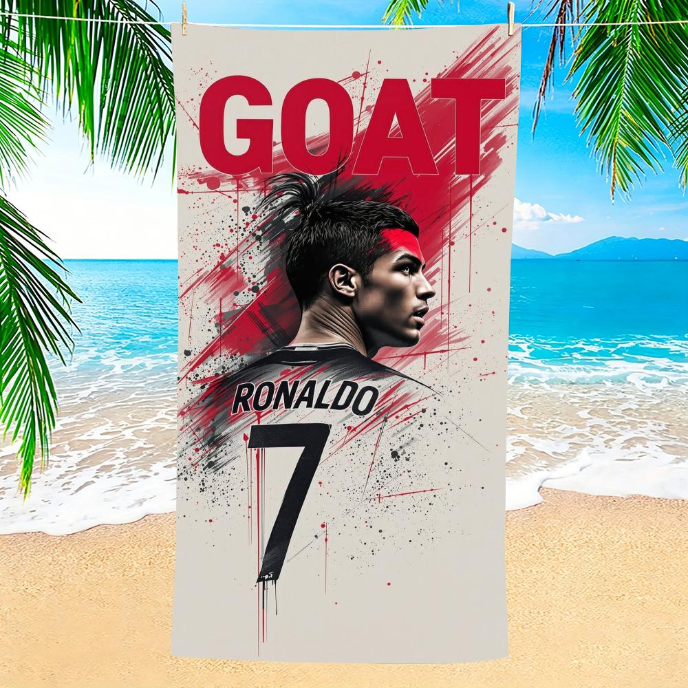 Towel Microfiber beach towel, quick-dry, sand-free, ultra-fine fiber, super soft. C-Cristiano RonaldoS