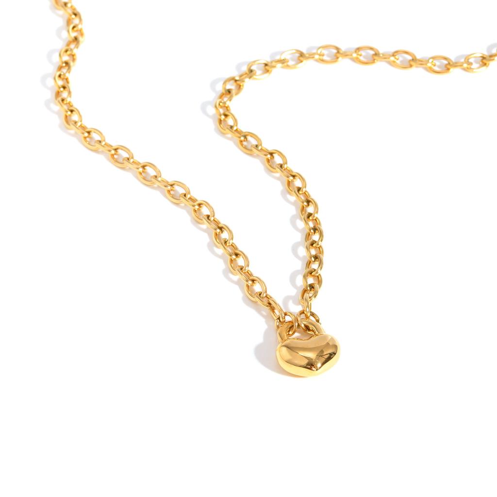 High Quality Heart-shaped Lock Necklace for Women,Luxurious Stainless Steel Link Chain Necklaces,Fashion Mother's Day Gift
