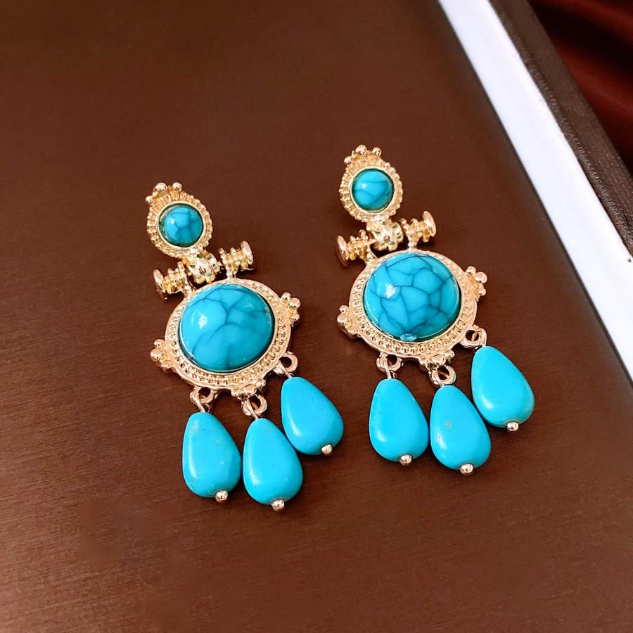 Vintage Retro Silver Needle Earrings - Elegant, Versatile High-End Court Style Studs.