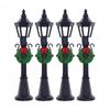 1:12 Dollhouse Christmas Scene Street Lamp Street Light Model Doll Christmas Decor Micro Landscape Fairy Garden Ornaments