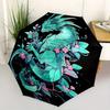 1pc Auto-Open Close Umbrella with Convenient Foldable Design, 8-Bone Iron Frame, Outdoor, Perfect Gift for Fans, Travelers, Daily Use, Festive Pr