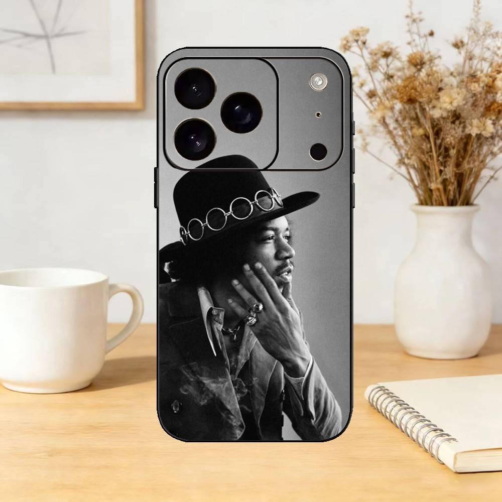 

J-Jimi H-Hendrix All Along the Watchtower Phone Case For iPhone 17,16,15,14,13,12,11 Plus,Pro,Max,Mini Silicone black Soft Cover iPhone16e