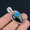 Natural Blue Fiery Labradorite Gemstone Pendant, 925 Sterling Silver, Pendant Jewelry, Handmade Silver Pendant Jewelry for Gift, Easter Gift