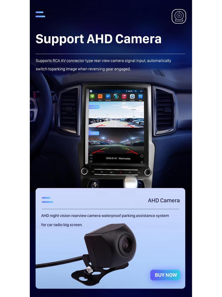 Sistem Compatibil CarPlay Android 13 pentru Ford Everest, Ranger și Endeavour 2015-2022.